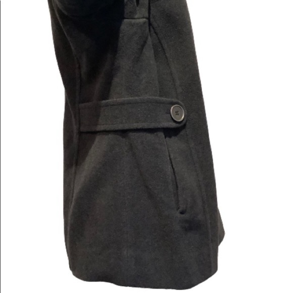 INCREDIBLY COMFORTABLE PEACOAT- UTEX DOUBLE BREASTED IN CHARCOAL GREY SIZE 16 - Picture 3 of 8